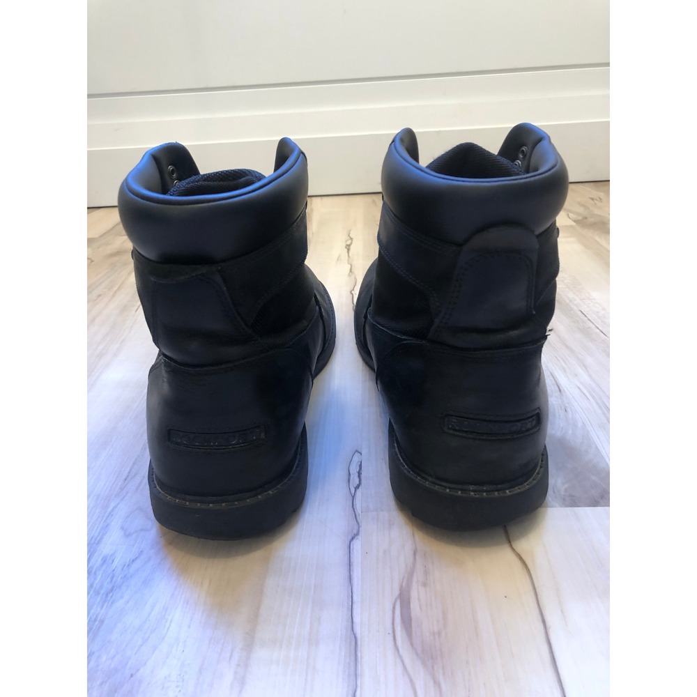 Rockport Men's Black Lace-Up Leather and Textile Boots - Picture 6 of 14